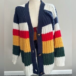 Debut striped button up sweater